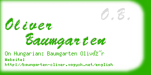 oliver baumgarten business card